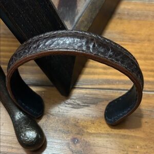 Elegant Brown Leather Men's Bracelet
